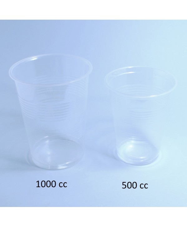 VASO PP 500cc TRANSPARENTE 20*50u