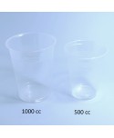 VASO PP 1000cc TRANSPARENTE  25*40u