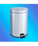 PAPELERA PEDAL 20l INOX SATINADO 1u