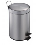 PAPELERA PEDAL 5l INOX SATINADO 1u