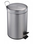 PAPELERA PEDAL 12l INOX SATINADO 1u