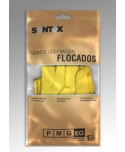 GUANTE MENAJE FLOCADO AMARILLO T-M 1u