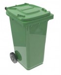 CONTENEDOR  240l SIN PEDAL VERDE 1u