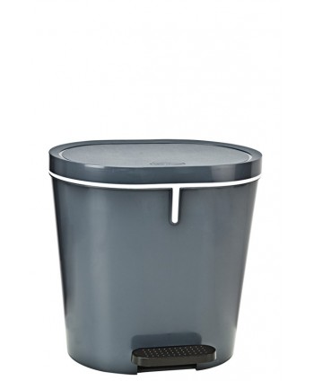 PAPELERA PEDAL OVALADA 8l 1u