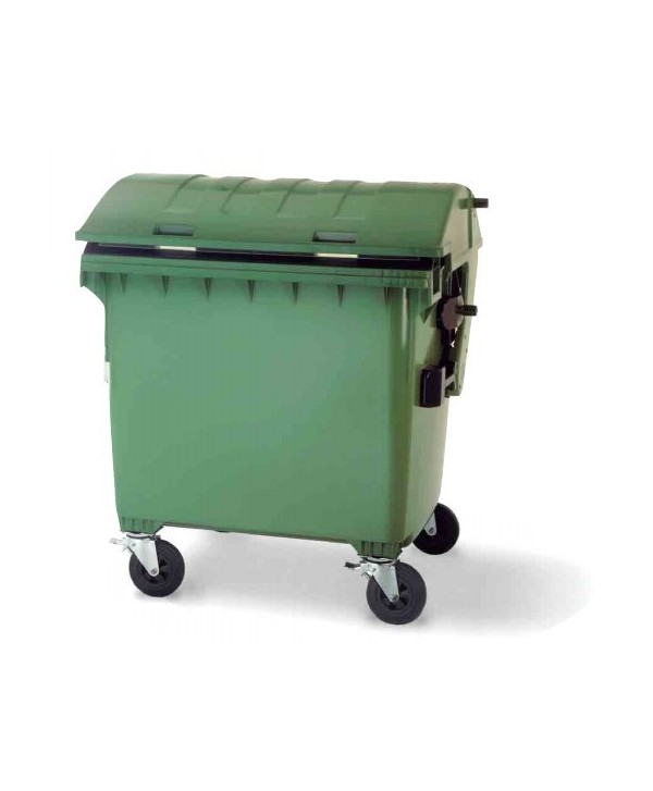 CONTENEDOR 1100l TAPA CURVA DOBLE TAPA 1u